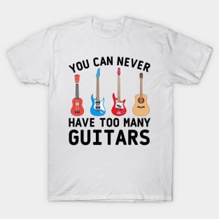 Guitar ukulele bass acoustic classic electric T-Shirt